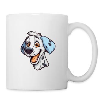 Dalmatinische Hunderasse Aquarell Cartoon Kawaii Clip - Tasse - Weiß - Rechts
