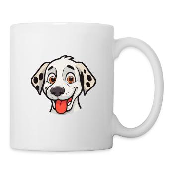 Dalmatinische Hunderasse Aquarell Cartoon Kawaii Clip - Tasse - Weiß - Rechts