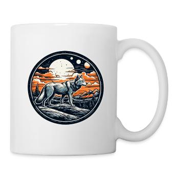 Wolf / Pack / Forest / Wild / Wildlife / Howl - Mug - white - Right