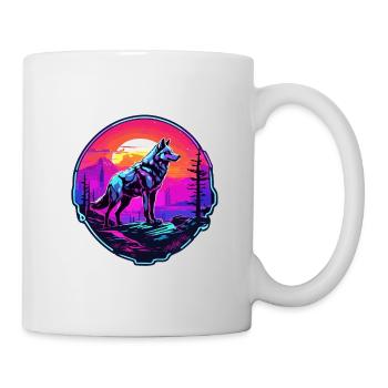 Wolf / Pack / Forest / Wild / Wildlife / Howl - Mug - white - Right