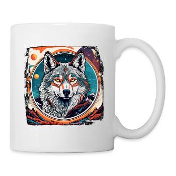 Wolf / Pack / Forest / Wild / Wildlife / Howl - Mug - white - Right