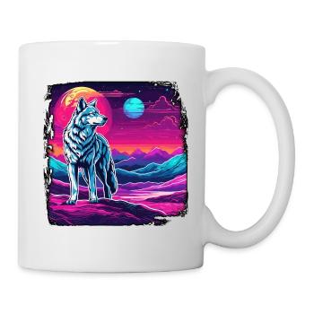 Wolf / Pack / Forest / Wild / Wildlife / Howl - Mug - white - Right