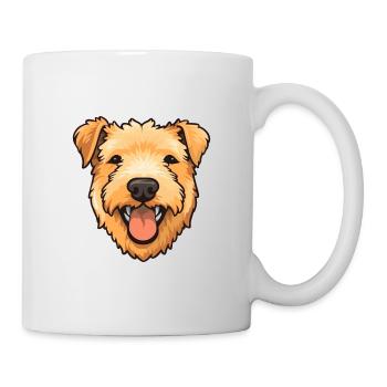 Lakeland Terrier Dog Breed Watercolor Cartoon Kawa - Mug - white - Right