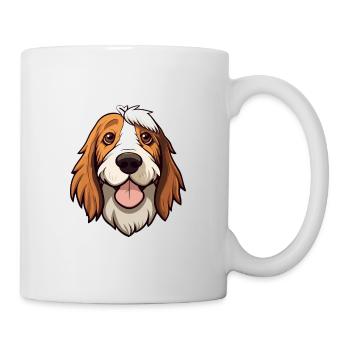 Petits Bassets Griffons Vendéen Chien Race Watercol - Mug blanc - blanc - Droite