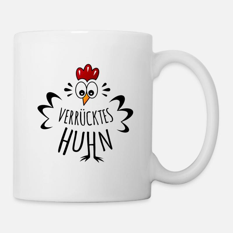 Poulet fou - Mug blanc - blanc