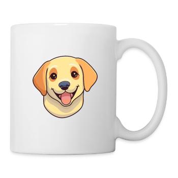 Labrador Retriever Dog Breed Watercolor Cartoon Ka - Mug - white - Right