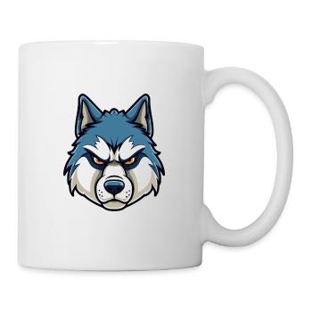 Husky chien race aquarelle dessin animé Kawaii Clipart - Mug blanc - blanc - Droite