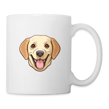 Labrador Retriever Hund Rasse Aquarell Karikatur Ka - Tasse - Weiß - Rechts