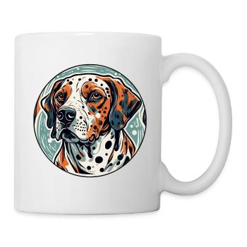 Dalmatien / Chien / Animal / Animal de compagnie / Aboiement - Mug blanc - blanc - Droite