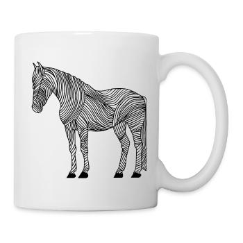 Lines art horse #horse - Mug - white - Right