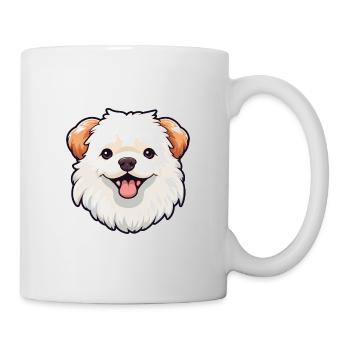 Jouet russe chien race aquarelle dessin animé kawaii cl - Mug blanc - blanc - Droite