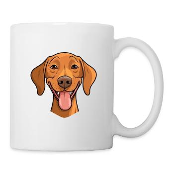 Vizsla chien race aquarelle dessin animé Kawaii Clipart - Mug blanc - blanc - Droite