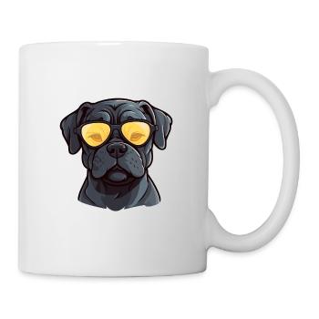 Cane Corso Hund Rasse Aquarell Karikatur Kawaii Gla - Tasse - Weiß - Rechts