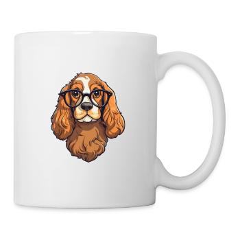 Cocker Spaniel Dog Breed Watercolor Cartoon Kawaii - Mug - white - Right