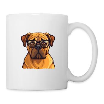 Bullmastiff Hunderasse Aquarell Karikatur Kawaii Gl - Tasse - Weiß - Rechts