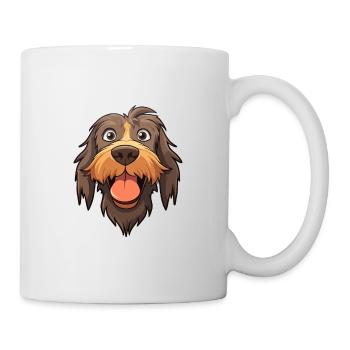 Spinoni Italiani Dog Breed Watercolor Cartoon Kawa - Mug - white - Right