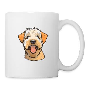 Soft Coated Wheaten Terrier Dog Breed Watercolor C - Mug - white - Right