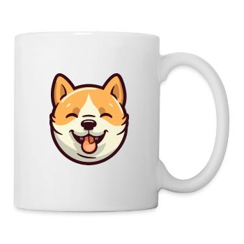 Shiba Inu race de chien aquarelle dessin animé Kawaii Clip - Mug blanc - blanc - Droite
