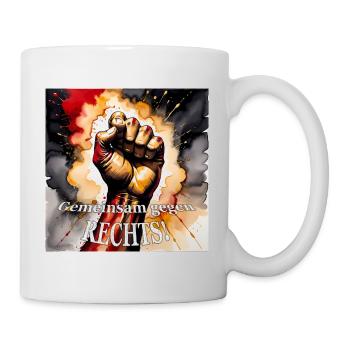 gegen rechts - Tasse - Weiß - Rechts