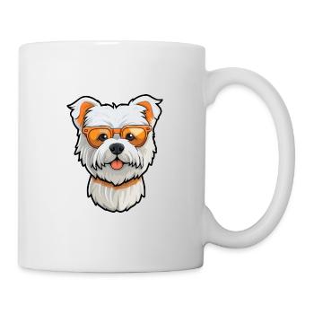 West Highland White Terrier Chien Race Aquarelle C - Mug blanc - blanc - Droite