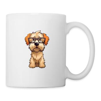 Soft Coated Wheaten Terrier Dog Breed Watercolor C - Mug - white - Right