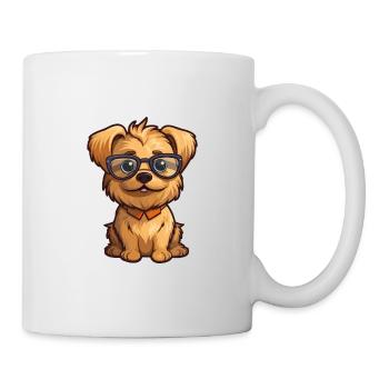 Norfolk Terrier Dog Breed Watercolor Cartoon Kawai - Mug - white - Right