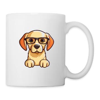 Labrador Retriever Hunderasse Aquarell Karikatur Ka - Tasse - Weiß - Rechts
