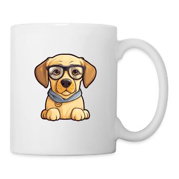 Labrador Retriever Hunderasse Aquarell Karikatur Ka - Tasse - Weiß - Rechts
