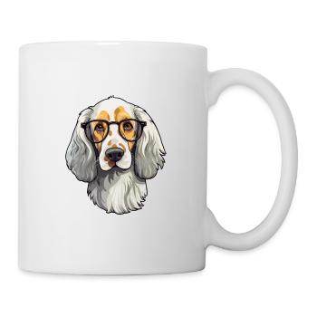 English Setter Dog Breed Watercolor Cartoon Kawaii - Mug - white - Right