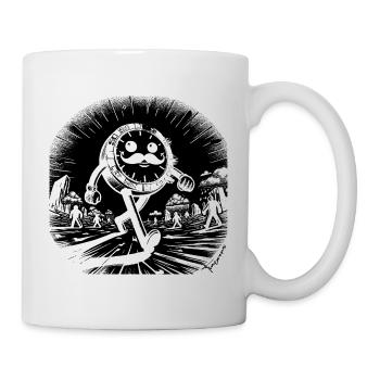 Mr. Breitgrin - Noir (sans cadre) - Mug blanc - blanc - Droite