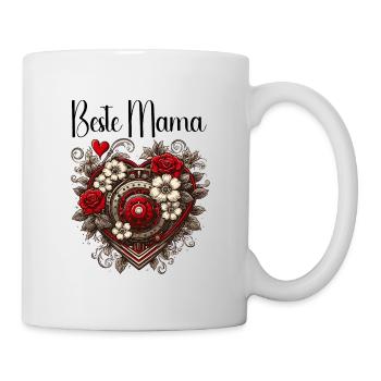 Coeur / Fête des Mères / Amour / Vacances / Amour - Mug blanc - blanc - Droite