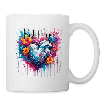 Coeur / Fête des Mères / Amour / Vacances / Amour - Mug blanc - blanc - Droite