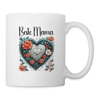 Coeur / Fête des Mères / Amour / Vacances / Amour - Mug blanc - blanc - Droite