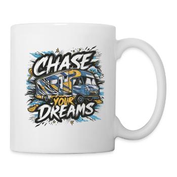 RV Caravan Saying Chase Your Dreams Holiday - Mug - white - Right