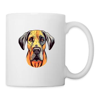 Große Dogge Hund Rasse Aquarell Karikatur Kawaii Col - Tasse - Weiß - Rechts