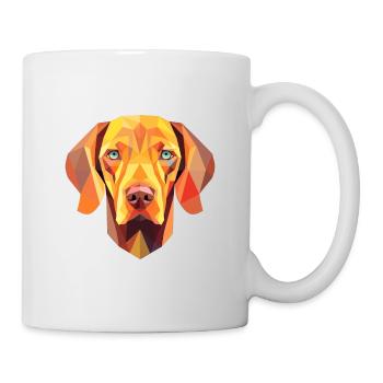 Vizsla chien race aquarelle dessin animé kawaii colorfu - Mug blanc - blanc - Droite