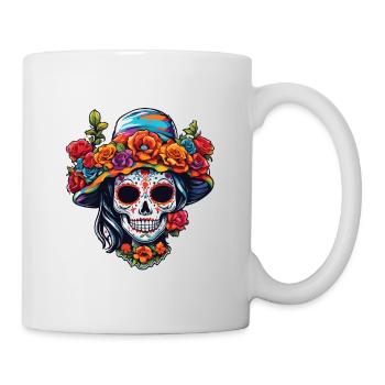 La Catrina/ Tattoo / Mexico / Woman /Skull - Mug - white - Right