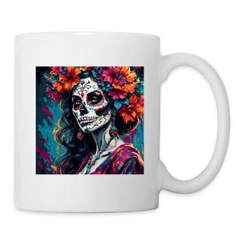 La Catrina/ Tattoo / Mexico / Woman /Skull - Mug - white - Right