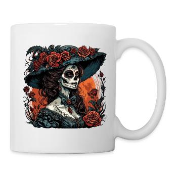 La Catrina/ Tattoo / Mexico / Woman / Skull - Mug - white - Right