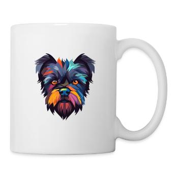 Affenpinscher Dog Breed Watercolor Cartoon Kawaii - Mug - white - Right