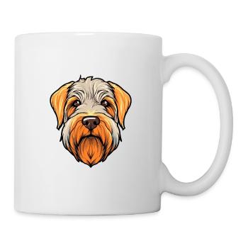 Soft Coated Wheaten Terrier Dog Breed Watercolor C - Mug - white - Right