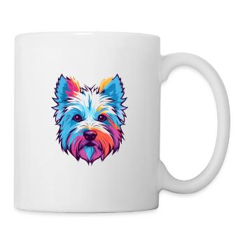 West Highland White Terrier Hunderasse Aquarell C - Tasse - Weiß - Rechts