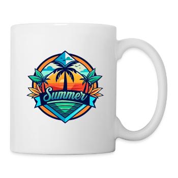 Summertime - Tasse - Weiß - Rechts