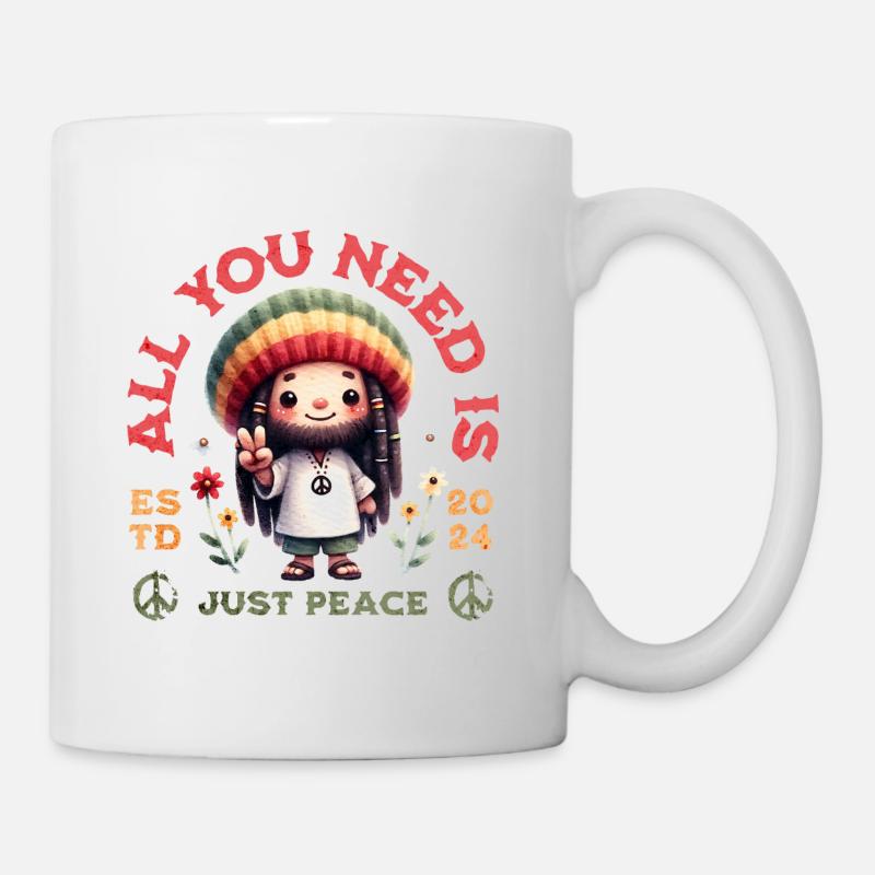 All You Need Is Just Peace - Tasse - Weiß