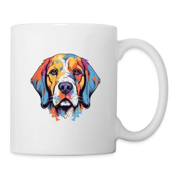 Great Pyrenee Dog Breed Watercolor Cartoon Kawaii - Mug - white - Right
