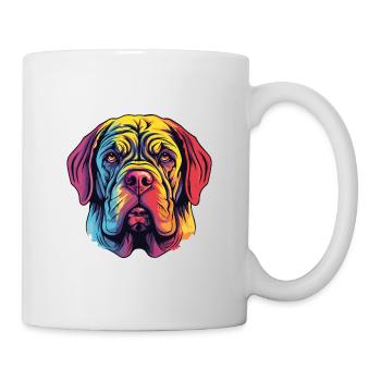 Neapolitan Mastiff Dog Breed Watercolor Cartoon Ka - Mug - white - Right