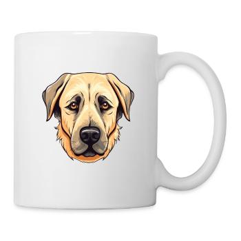 Anatolian Shepherd Dog Breed Watercolor Cartoon Ka - Mug - white - Right