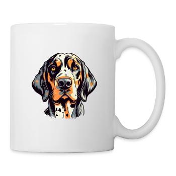 Amerikanischer Leopardenhund Hunderasse Aquarell Cartoo - Tasse - Weiß - Rechts