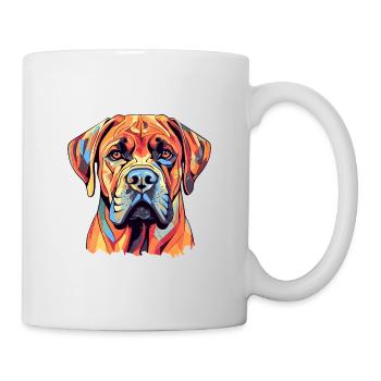 Boerboel Dog Breed Watercolor Cartoon Kawaii Color - Mug - white - Right