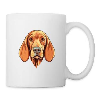 Bracco Italiano Dog Breed Watercolor Cartoon Kawai - Mug - white - Right
